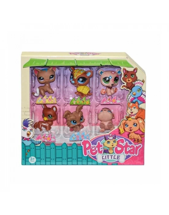 3046A2/3 - PET STAR 6 LI MİNİŞ SET KUTULU