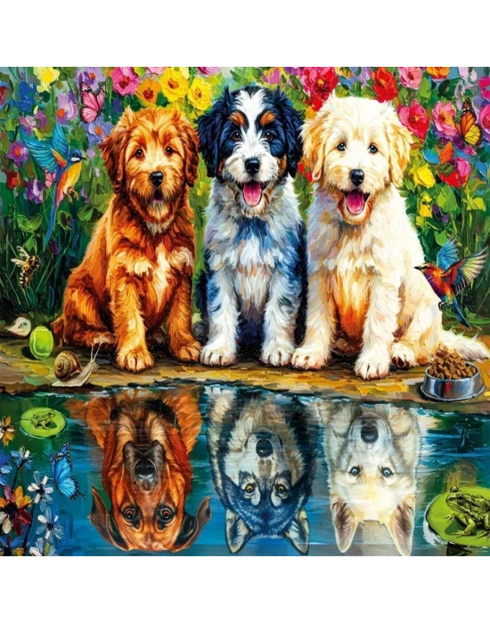 ® 31503 FEARLESS PUPPIES 100 PARÇA PUZZLE