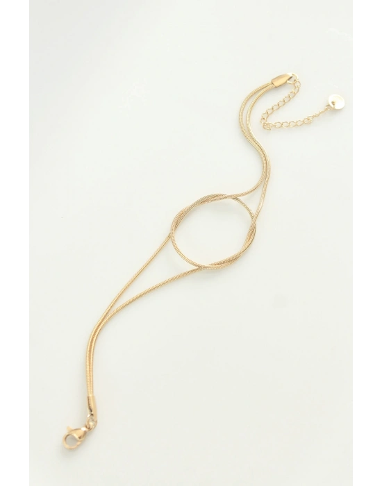 316L Çelik Gold Renk Düğüm Model Bileklik