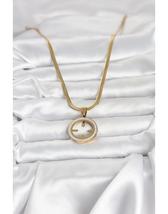 316L Çelik İtalyan Zincir Model Çeyrek Takılabilir Kadın Kolye