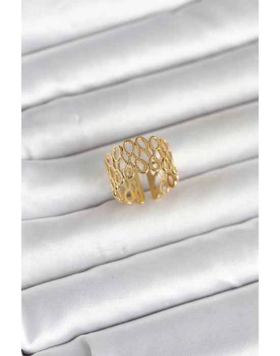 316L Çelik Sarmal Zincir Model Kadın Yüzük