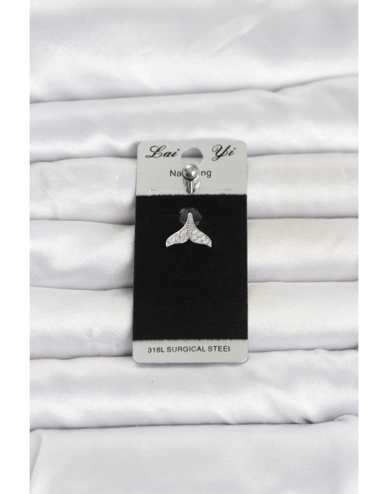 316L Cerrahi Çelik Dolphin Kuyruk Model Göbek Piercing
