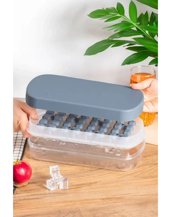 32 Gözlü Hazneli Silikon Buzluk MP-7075