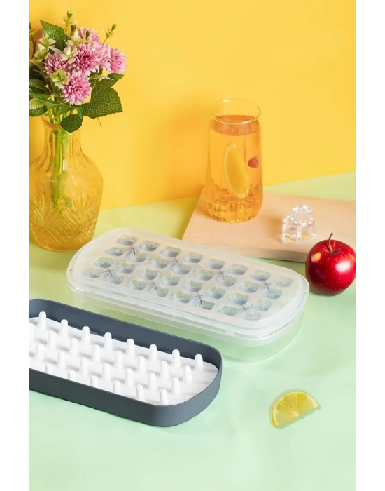 32 Gözlü Hazneli Silikon Buzluk MP-7075