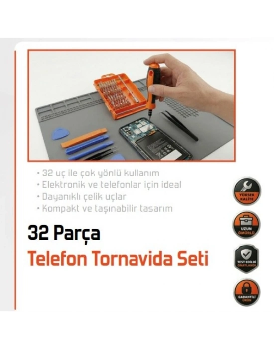 32 Parça Telefon Tamir Mini Tornavida Seti