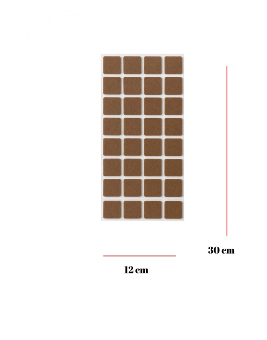 32’li Yapışkanlı Mobilya Masa Sandalye Parke Zemin Ayak Koruyucu Kaydırmaz Keçe