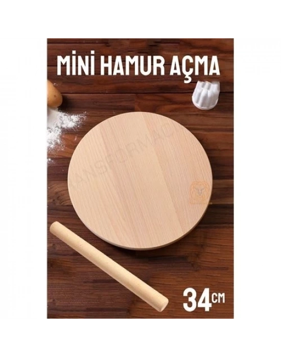 34 Cm Merdaneli Hamur Açma Masası