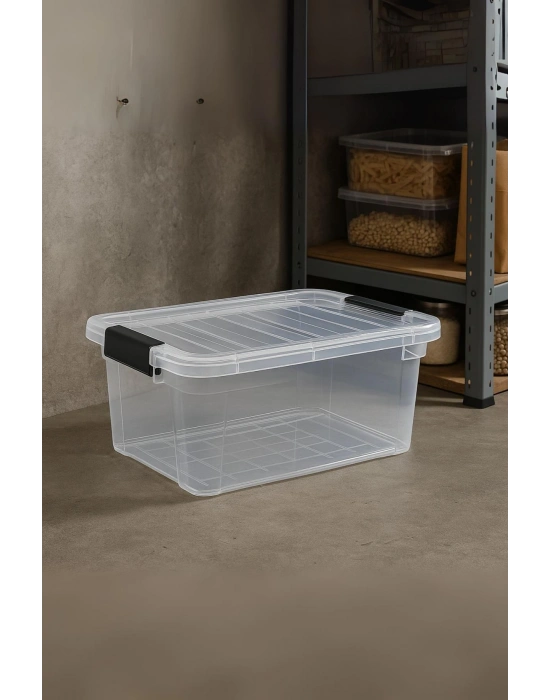 34 L Şeffaf Saklama Kutusu & Düzenleme Kutusu & Oyuncak Kutusu