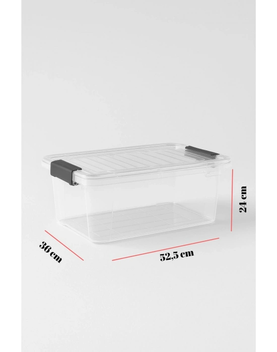 34 L Şeffaf Saklama Kutusu & Düzenleme Kutusu & Oyuncak Kutusu