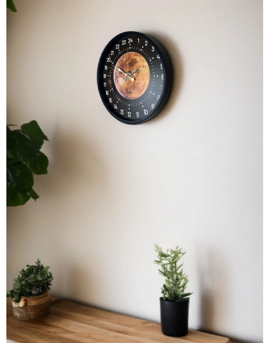 ® 36 Cm 24 Saat Göstergeli Özel Tasarım Duvar Saati