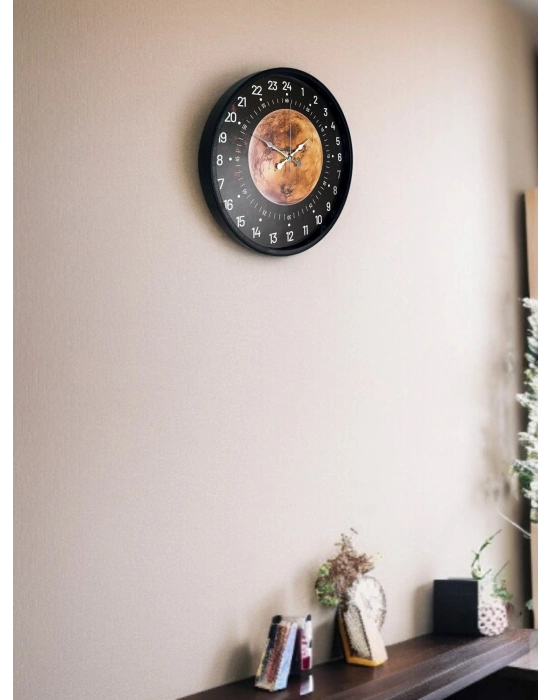 ® 36 Cm 24 Saat Göstergeli Özel Tasarım Duvar Saati