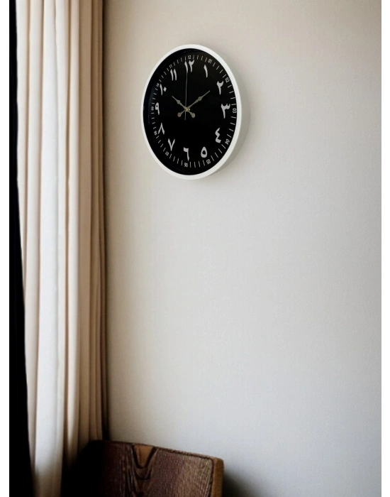 ® 36 Cm Arapça Rakamlı Dekoratif Duvar Saati