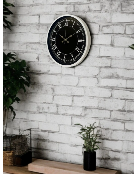 ® 36 Cm Beyaz Dekoratif Duvar Saati