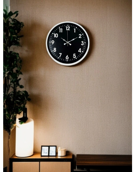 ® 36 Cm Beyaz Dekoratif Duvar Saati