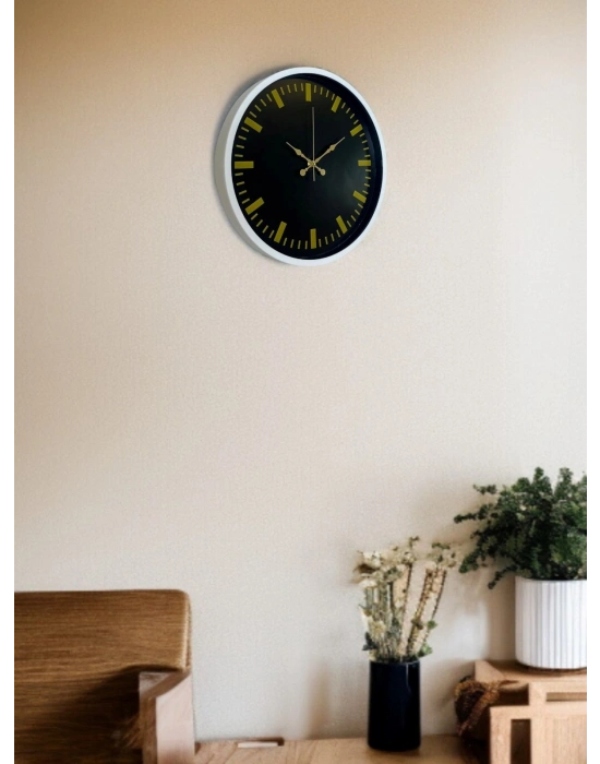 ® 36 Cm Beyaz Dekoratif Duvar Saati