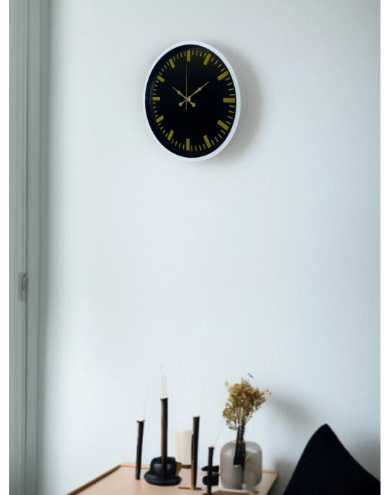 ® 36 Cm Beyaz Dekoratif Duvar Saati