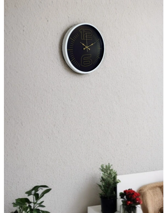 ® 36 Cm Beyaz Dekoratif Şık Duıvar Saati