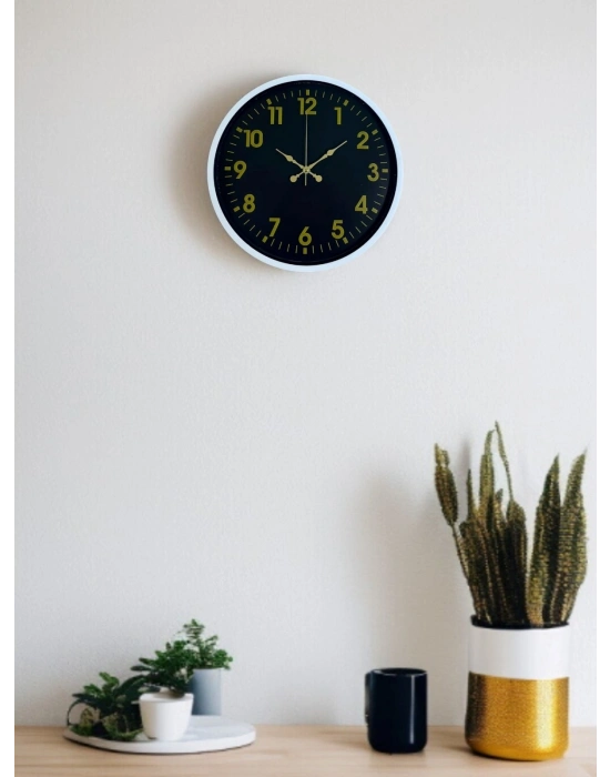 ® 36 Cm Beyaz Klasik Duvar Saati