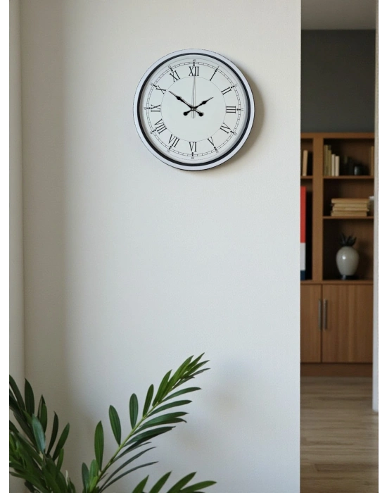 ® 36 Cm Beyaz Roman Rakamlı Duvar Saati