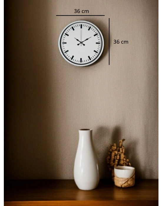 ® 36 Cm Beyaz Standart Duvar Saati