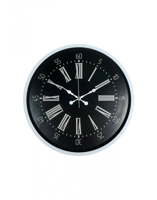 ® 36 Cm Beyaz Zarif Dekoratif Duvar Saati