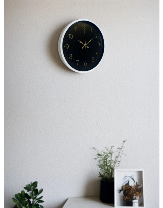 ® 36 Cm Beyaz Zarif Duvar Saati