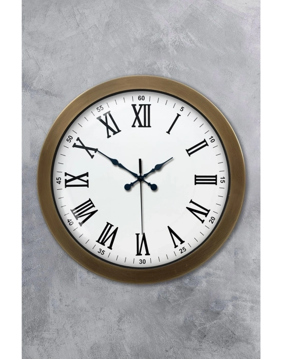® 36 cm Eskitme Metal Roma Rakamlı Duvar Saati