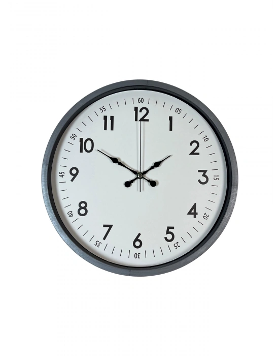 ® 36 Cm Gri Dekoratif Duvar Saati