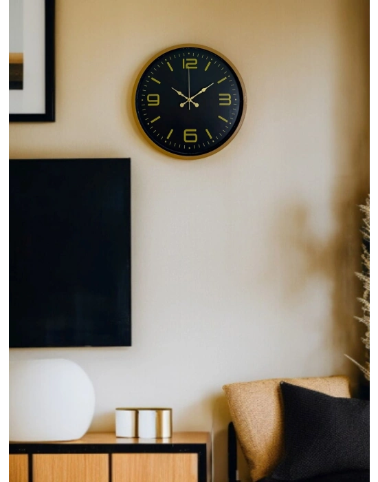 ® 36 Cm Kahverengi Dekoratif Duvar Saati