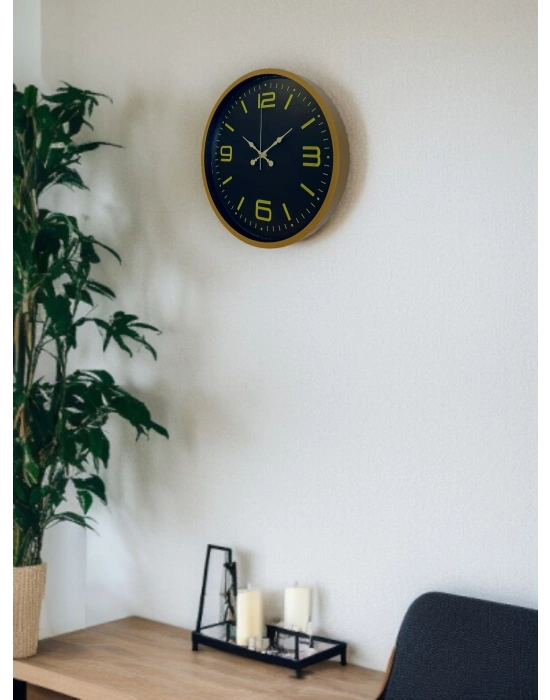 ® 36 Cm Kahverengi Dekoratif Duvar Saati