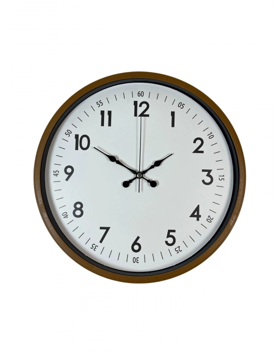 ® 36 Cm Kahverengi Dekoratif Duvar Saati