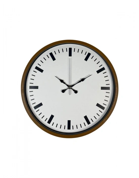 ® 36 Cm Kahverengi Dekoratif Şık Duvar Saati