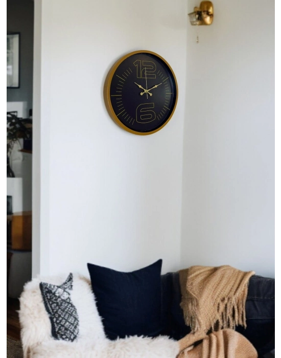 ® 36 Cm Kahverengi Modern Duvar Saati