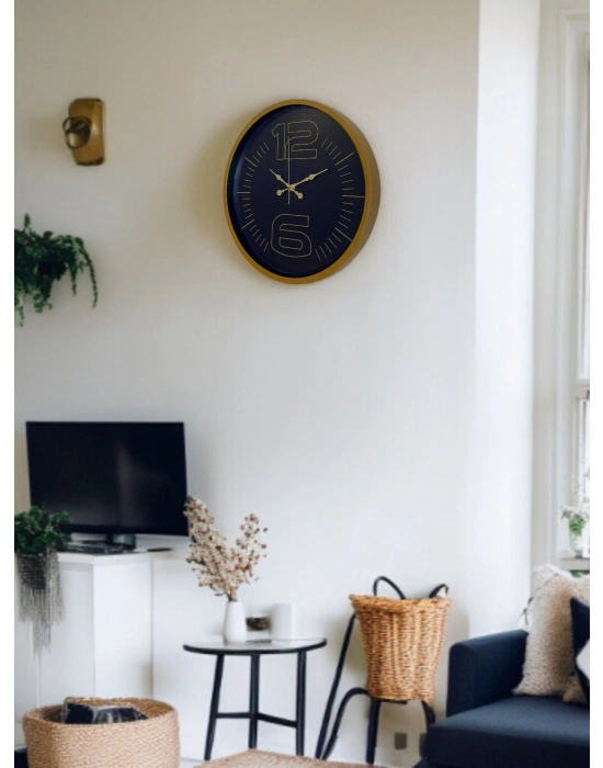 ® 36 Cm Kahverengi Modern Duvar Saati