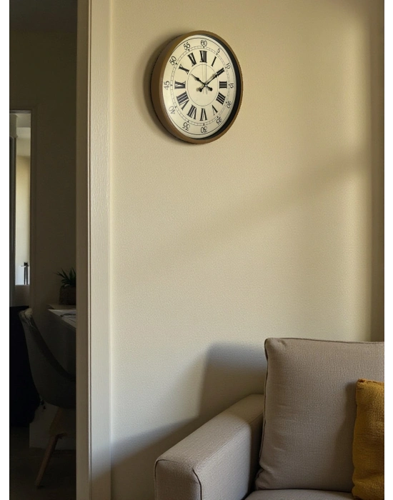 ® 36 Cm Kahverengi Retro Duvar Saati