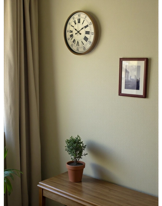 ® 36 Cm Kahverengi Retro Duvar Saati