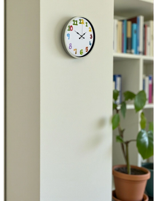 ® 36 Cm Krem Çocuk Odası Duvar Saati