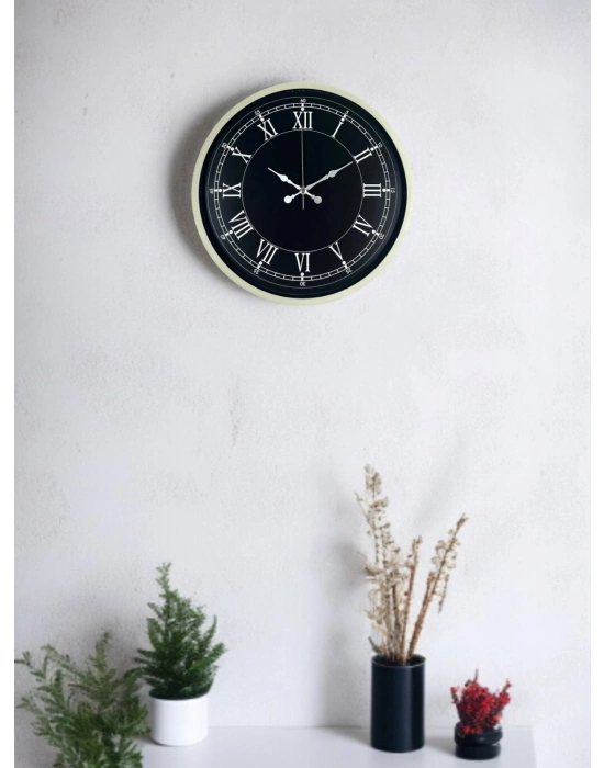 ® 36 Cm Krem Dekoratif Duvar Saati