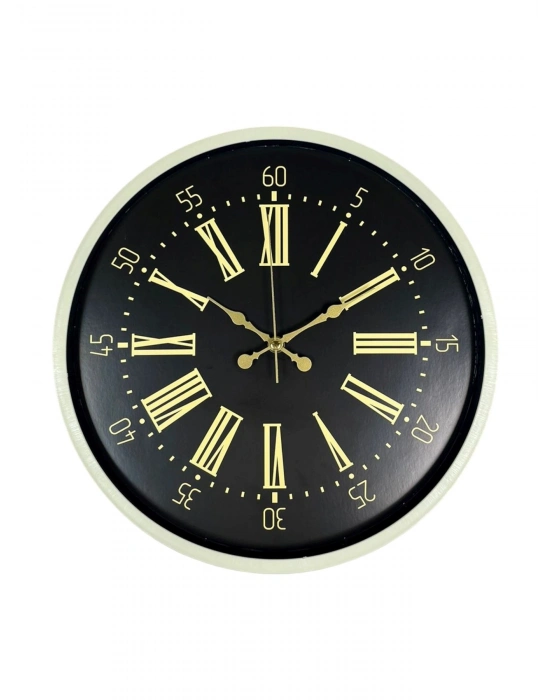 ® 36 Cm Krem Dekoratif Duvar Saati