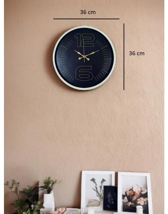 ® 36 Cm Krem Dekoratif Duvar Saati