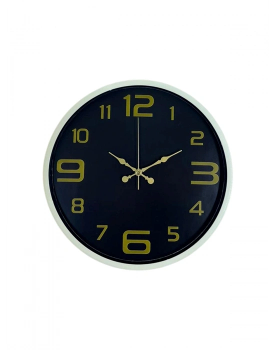 ® 36 Cm Krem Gold Rakamlı Duvar Saati