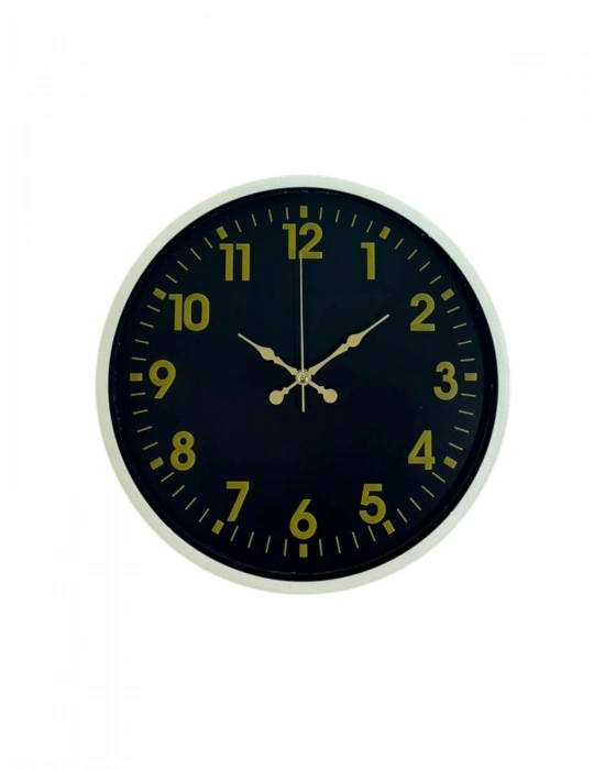 ® 36 Cm Krem Gold Rakamlı Duvar Saati