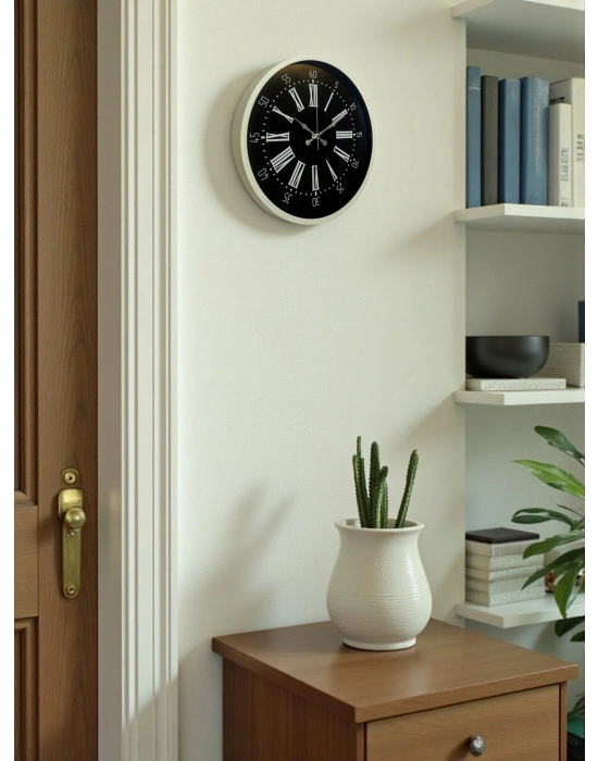 ® 36 Cm Krem Modern Duvar Saati