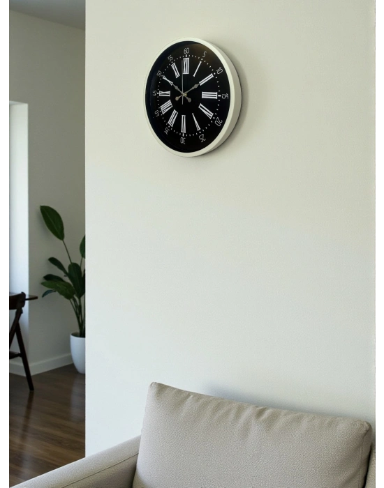 ® 36 Cm Krem Modern Duvar Saati