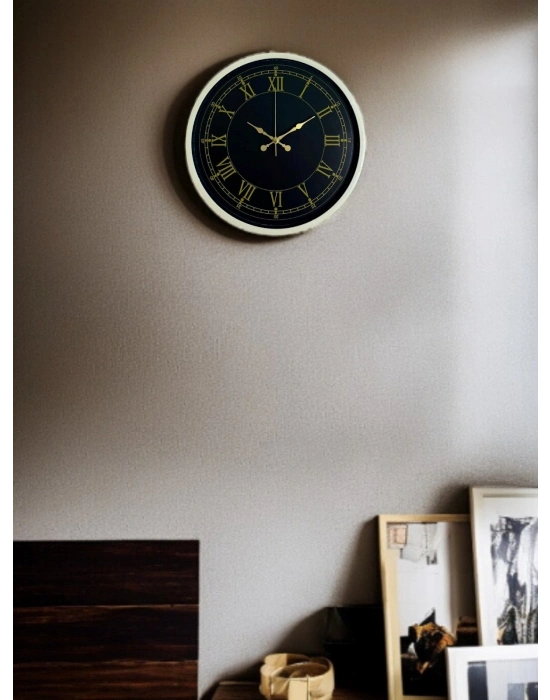 ® 36 Cm Krem Roma Rakamlı Duvar Saati