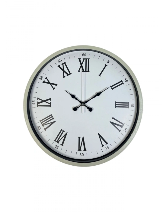 ® 36 Cm Krem Roma Rakamlı Duvar Saati