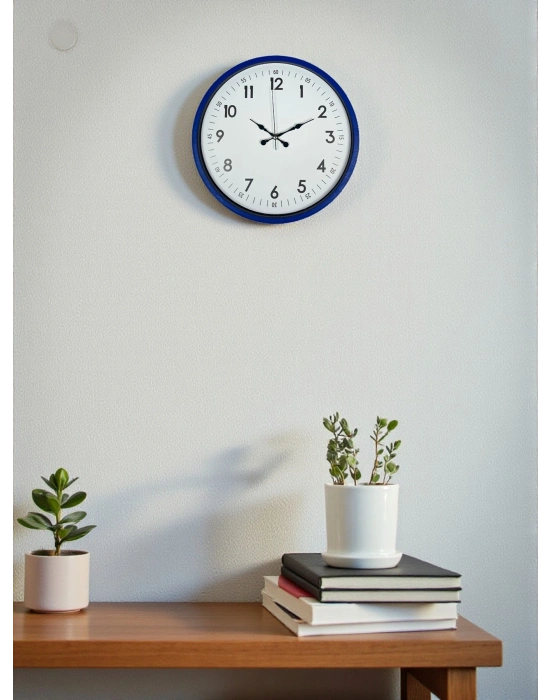 ® 36 Cm Lacivert Dekoratif Duvar Saati