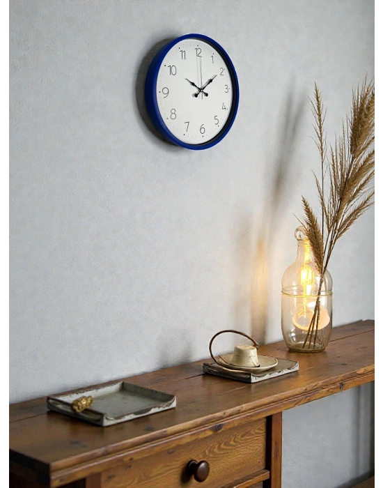® 36 Cm Lacivert Dekoratif Duvar Saati