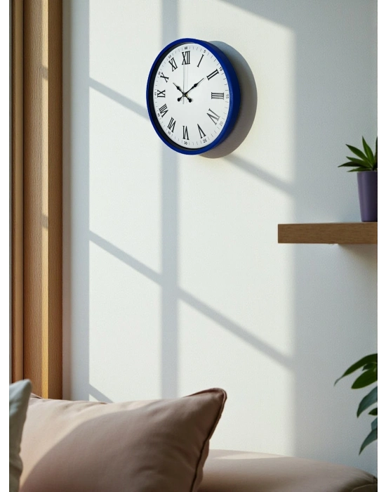 ® 36 Cm Lacivert Roma Rakamlı Duvar Saati