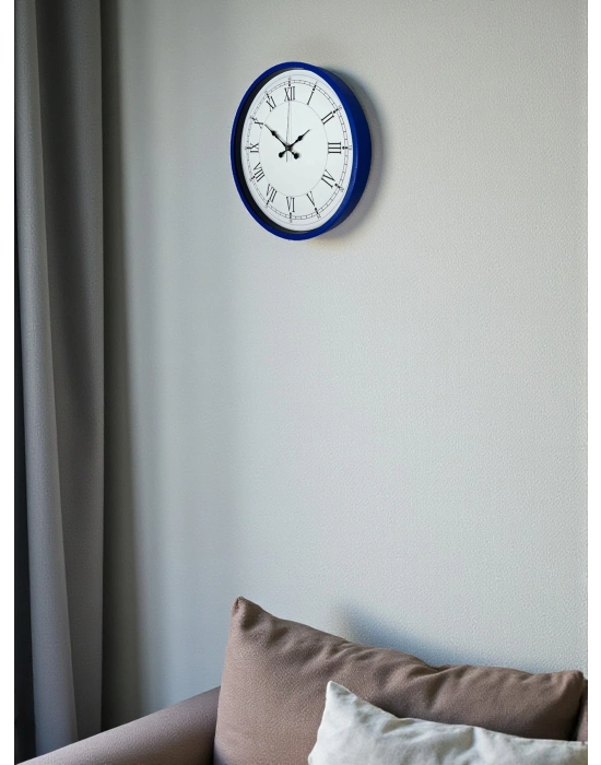 ® 36 Cm Lacivert Roma Rakamlı Duvar Saati